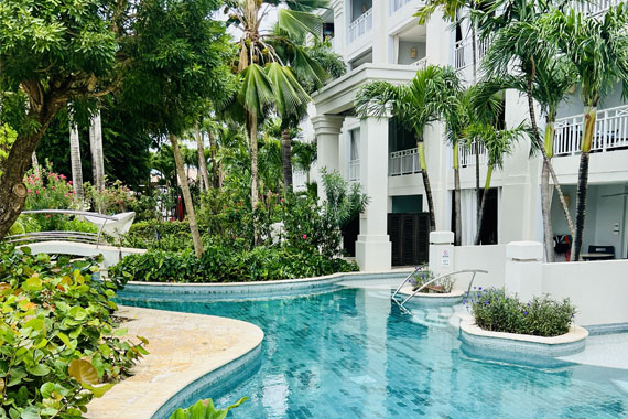 Caribbean Hotel Front Entrance